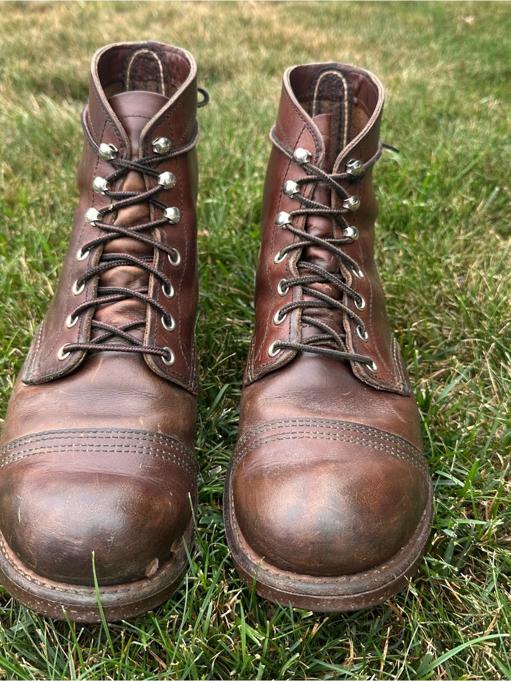 Red Wing Iron Ranger Men’s 6” Amber Harness Leather Boots 🥾 Older Version - Picture 6 of 13